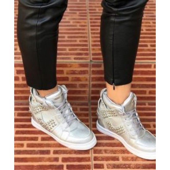 Sneakers sport inalti Melia Silver - Ghete/ Bocanci - oferit de unulgratis.ro in oferta unuplusunugratis